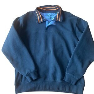 Orvis Men's Navy Sweater Pullover xl